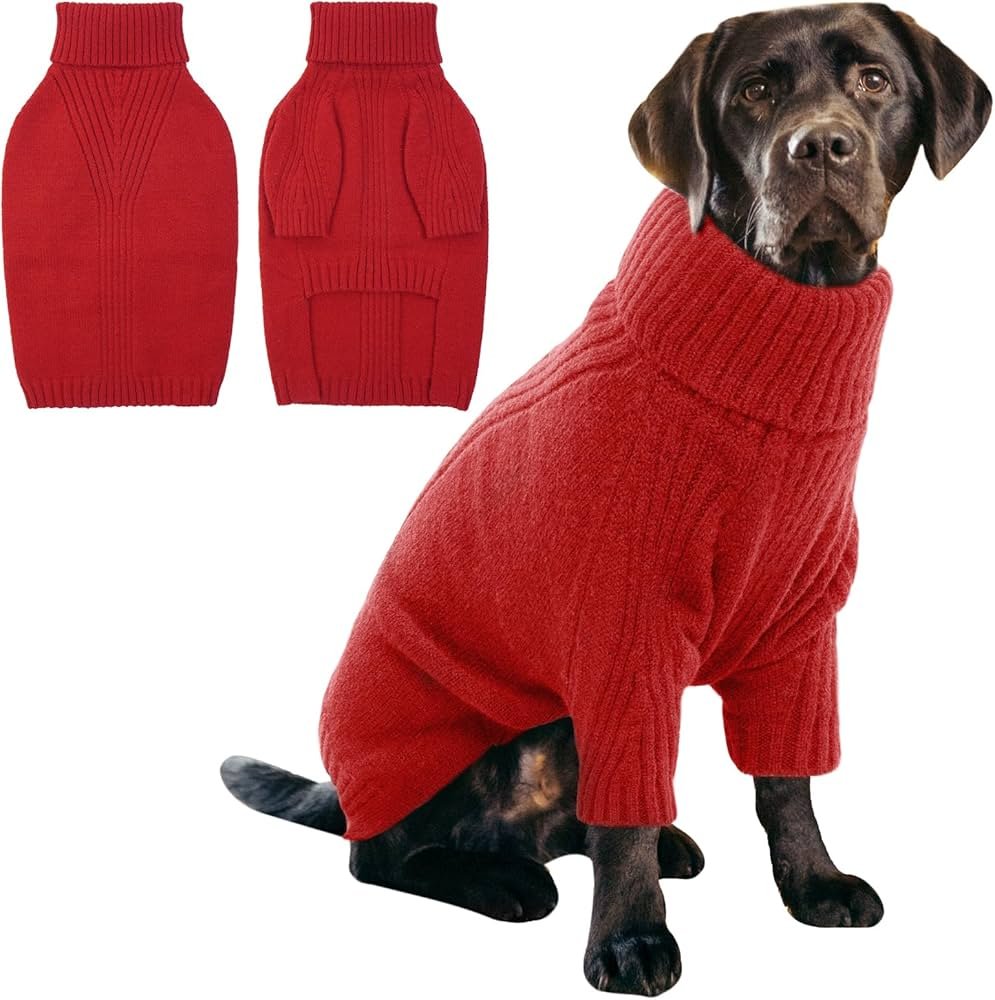 sueter rojo para perro mediano 